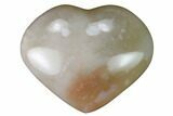 Polished Flower Agate Hearts - 1 1/4 to 1 1/2" - Photo 3